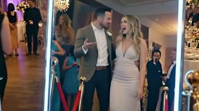 Fotospiegel bei Hochzeit in Aachen